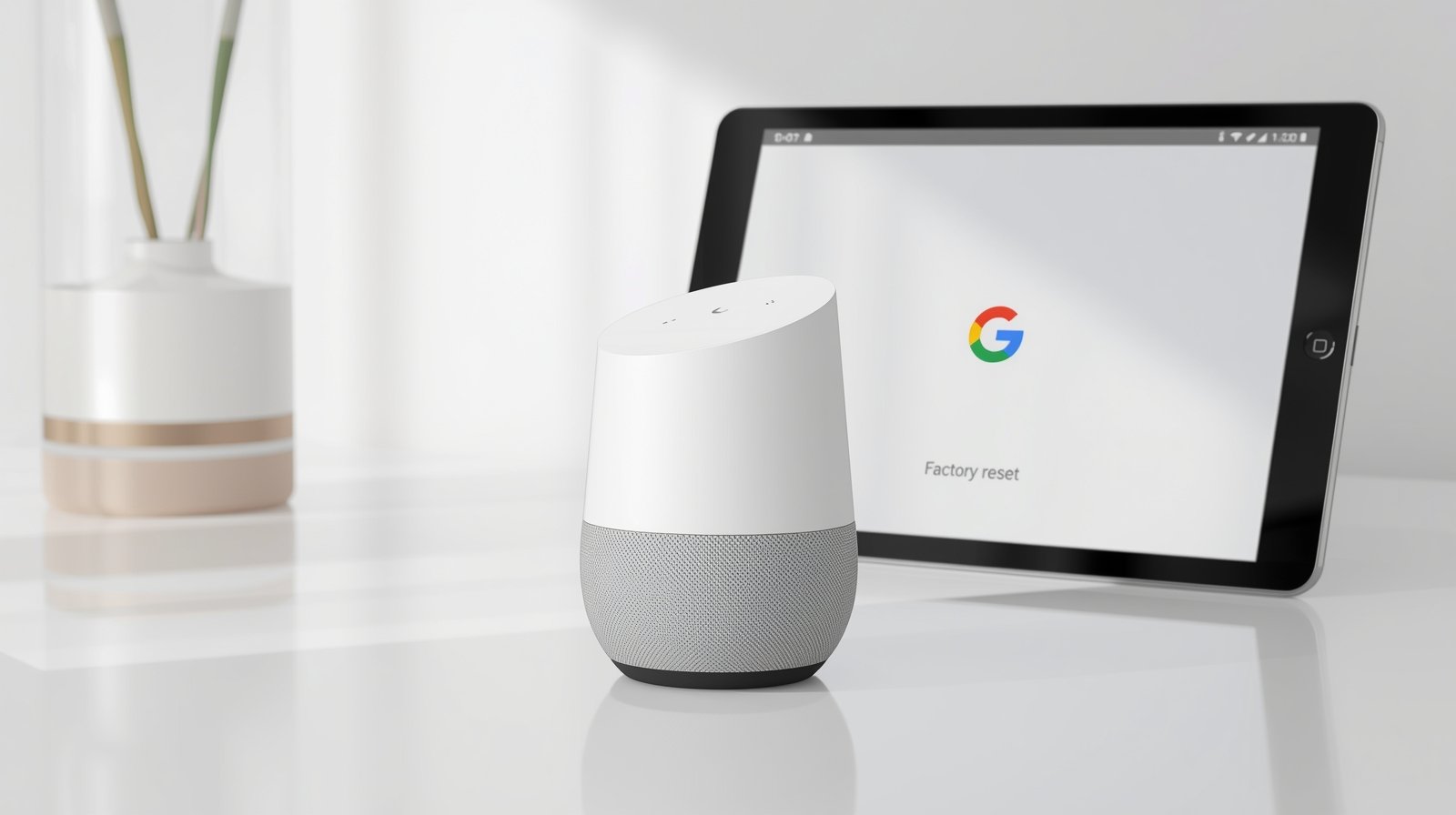 how to factory reset google home mini