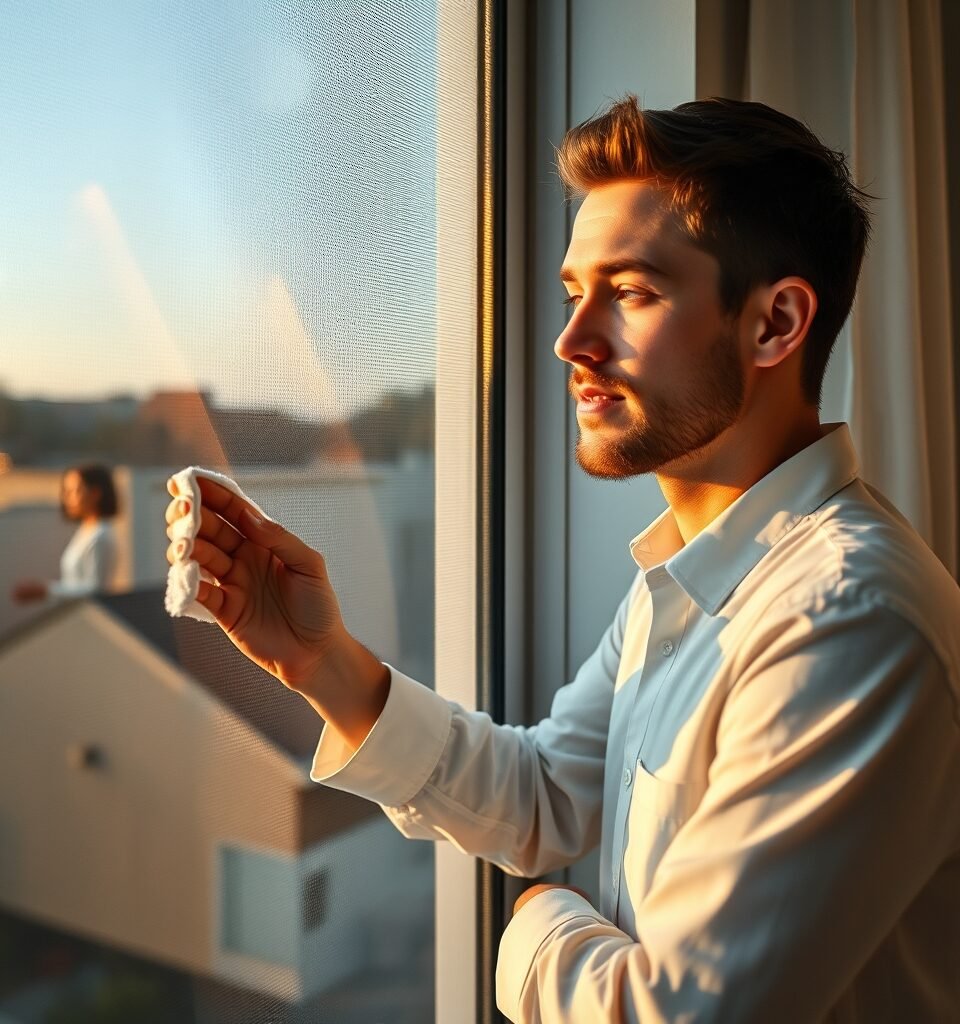 how to clean window screens in practice